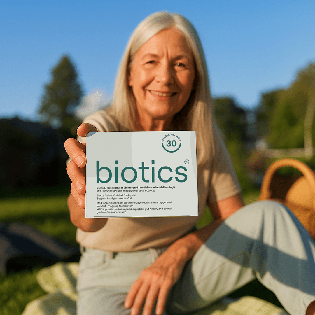Kvinna med Biotics